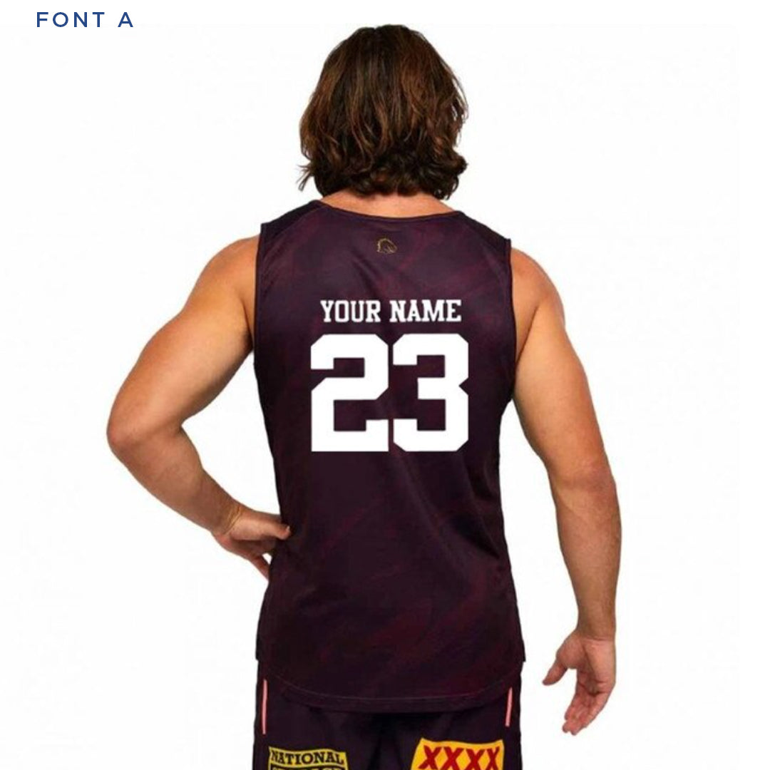 Brisbane Broncos 2023 Training Singlet