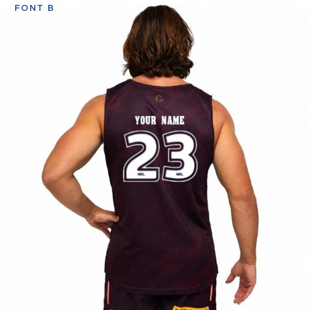 Brisbane Broncos 2023 Training Singlet