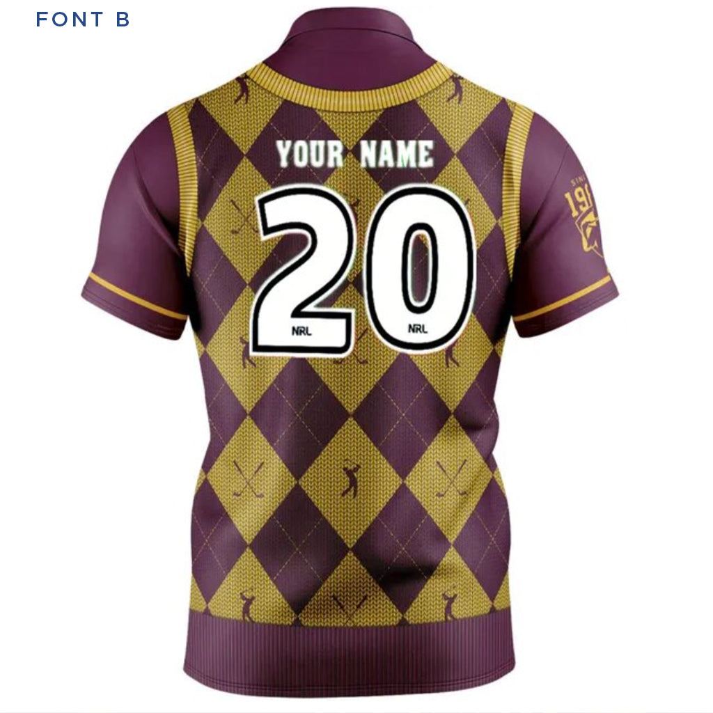 Brisbane Broncos Polo Golf Shirt