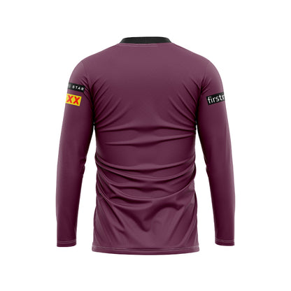 Brisbane Broncos 2024 Long Sleeve Black Front Shirt