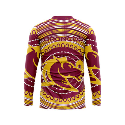 Brisbane Broncos Long Sleeve Indigenous Shirt