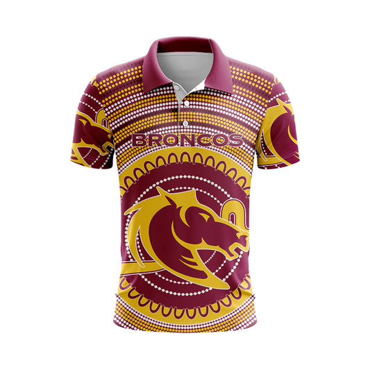 Brisbane Broncos Indigenous Polo Shirt