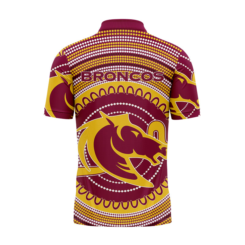 Brisbane Broncos Indigenous Polo Shirt