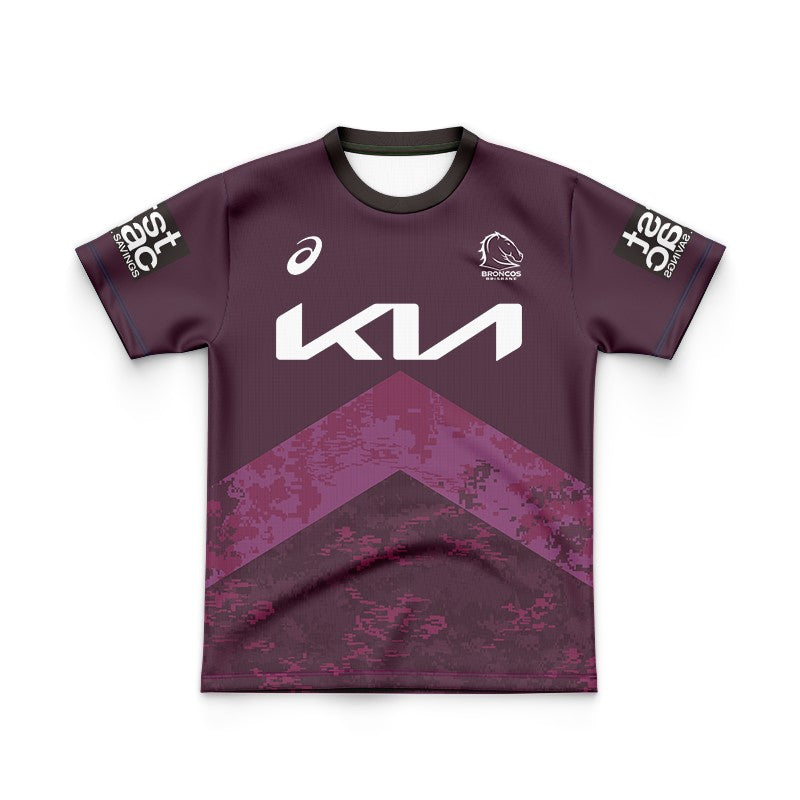 Brisbane Broncos 2024 Kids Training Jersey