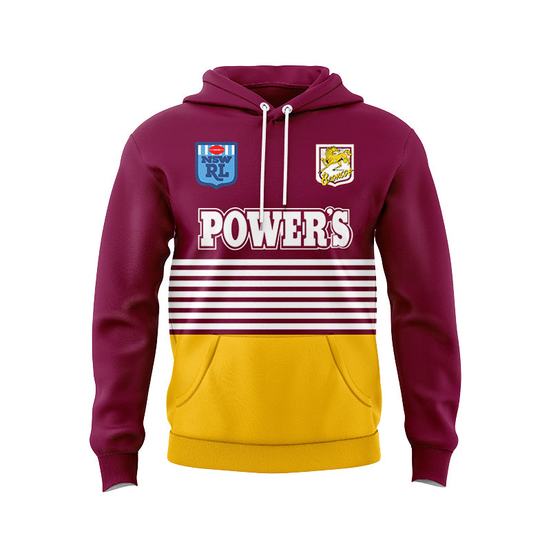 Brisbane Broncos 1992 Retro Hoodie