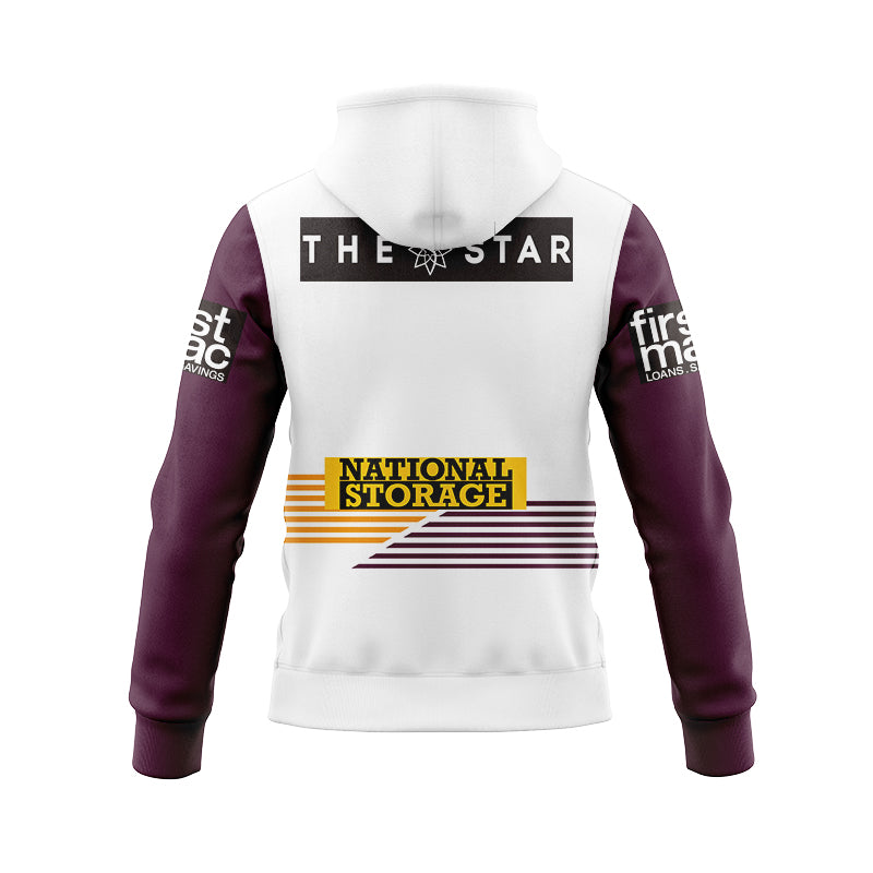Brisbane Broncos 2024 Away Hoodie With Zipper