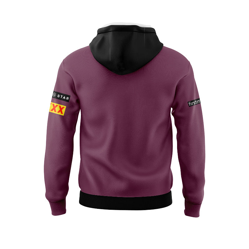 Brisbane Broncos 2024 Black Front Hoodie