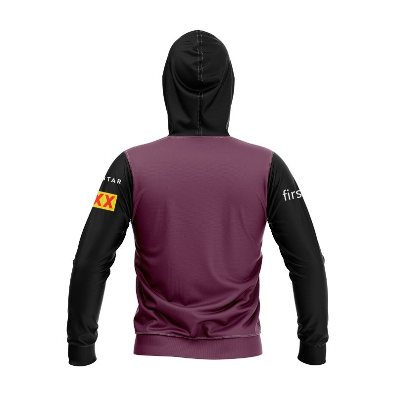 Brisbane Broncos 2024 Black Sleeve Hoodie