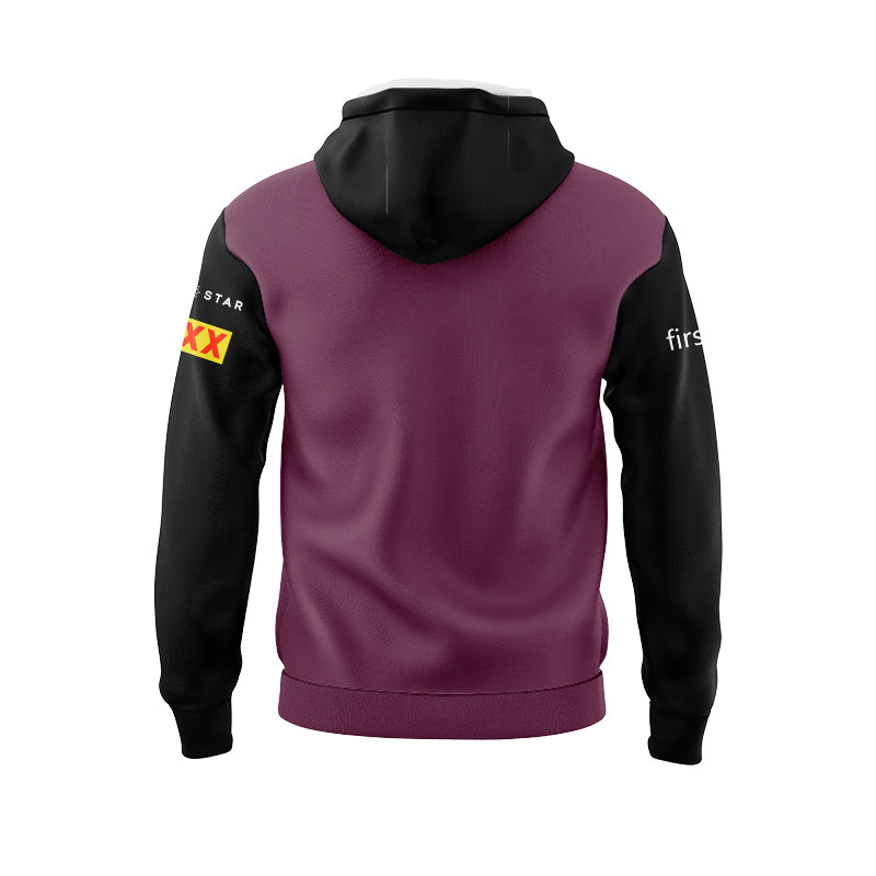 Brisbane Broncos 2024 Black Sleeve Hoodie