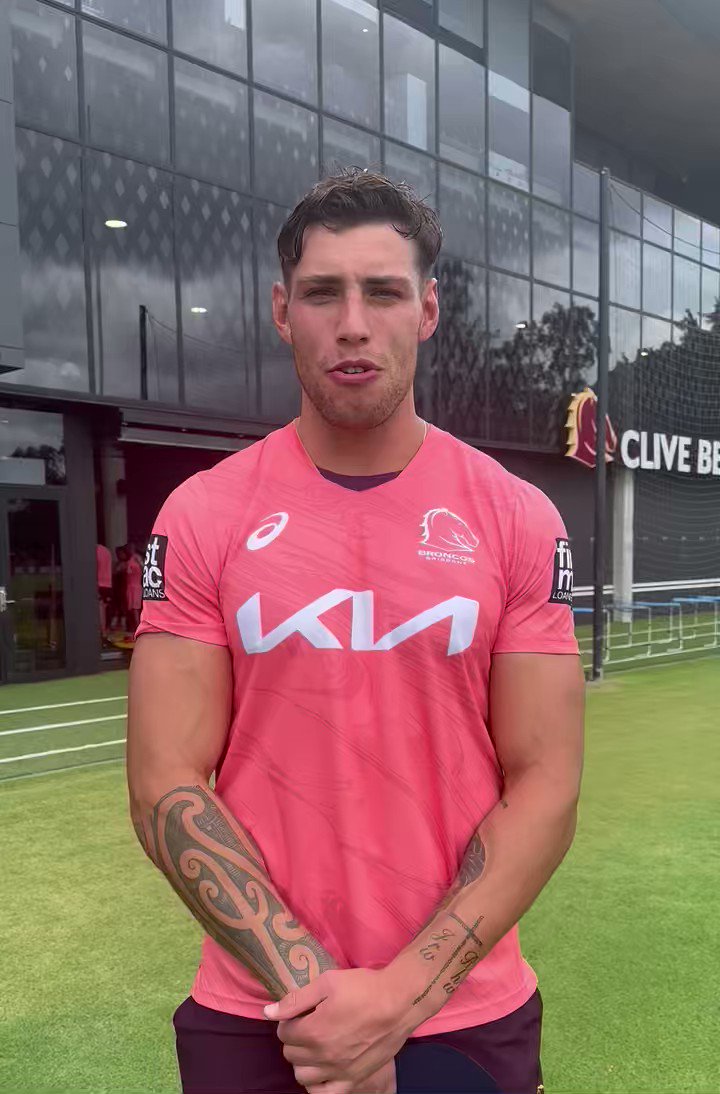 Brisbane Broncos 2023 Pink Training Jersey