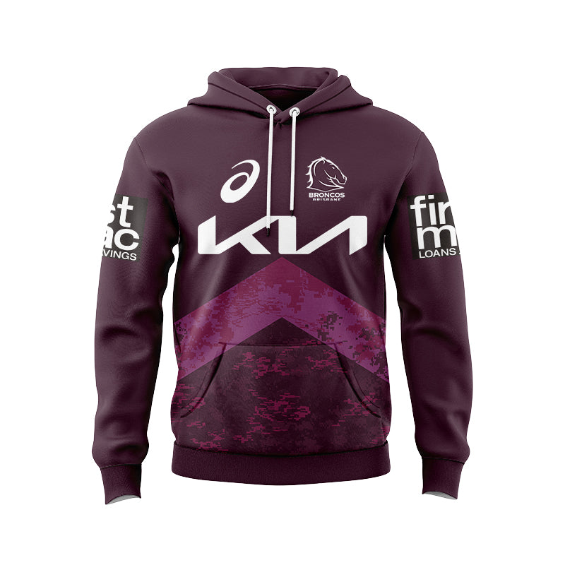 Brisbane Broncos 2024 Kids Training Hoodie