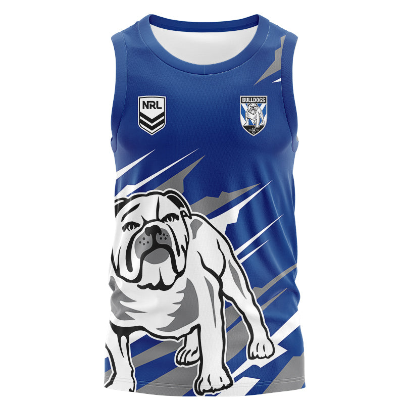 Canterbury Bankstown Bulldogs Ignition Fishing Singlet