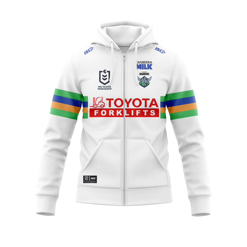 Canberra Raiders 2024 Away Hoodie With Zipper