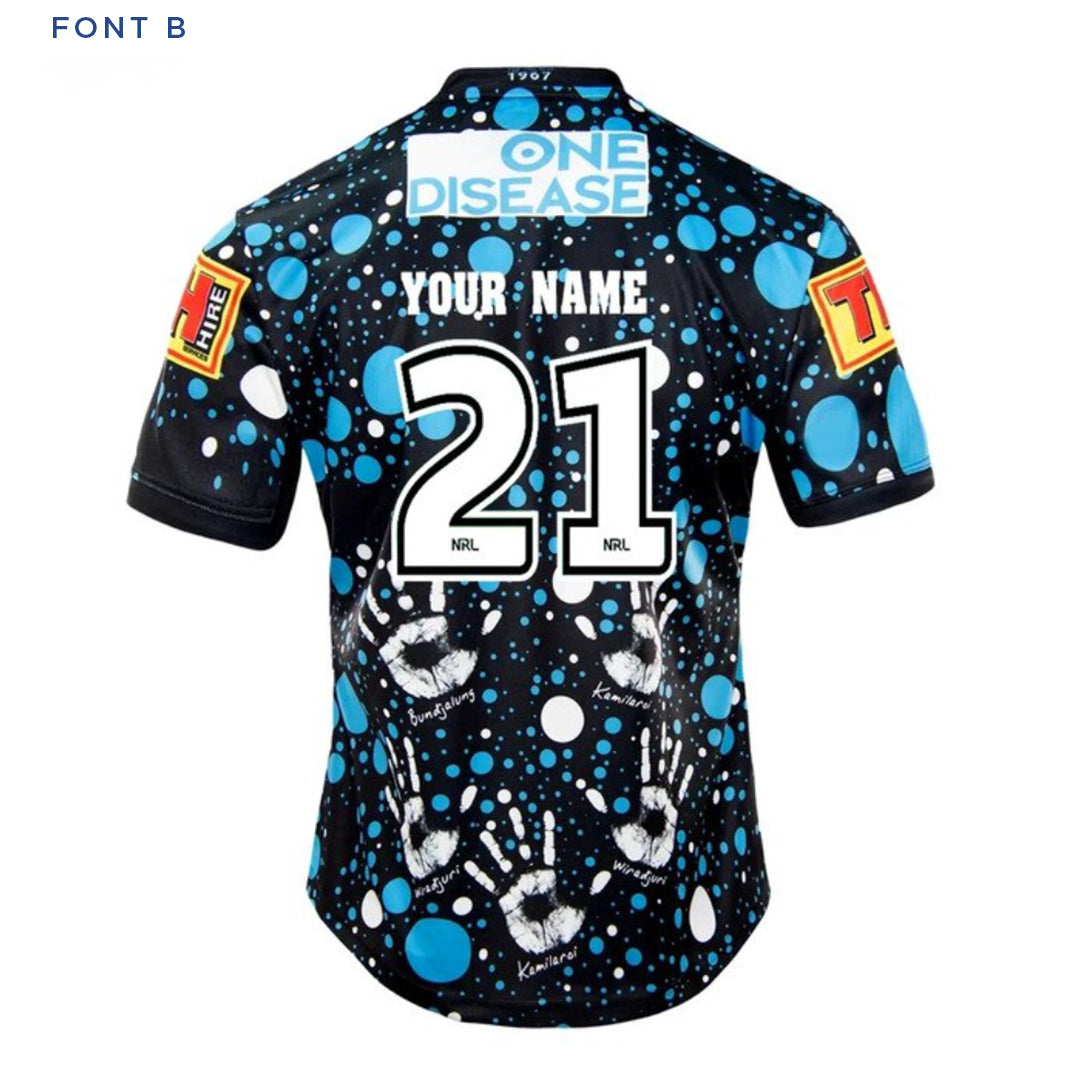 Cronulla Sutherland Sharks 2021 Indigenous Jersey