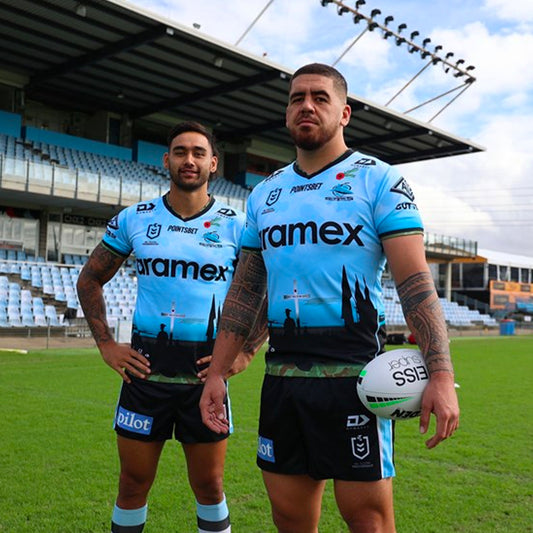 Cronulla Sutherland Sharks 2022 ANZAC Jersey