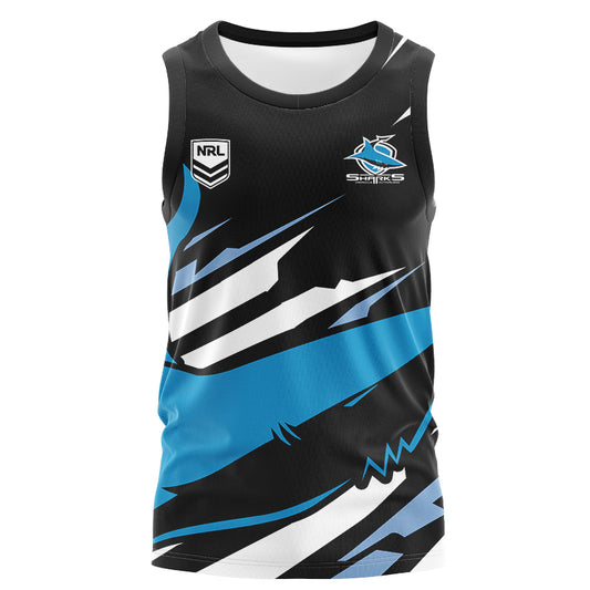 Cronulla Sutherland Sharks 2024 Ignition Fishing Singlet