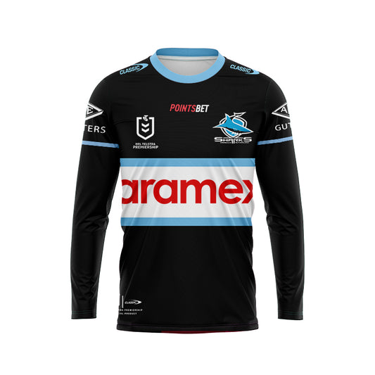 Cronulla Sutherland Sharks 2024 Long Sleeve Away Shirt