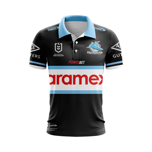 Cronulla Sutherland Sharks 2024 Away Polo Shirt
