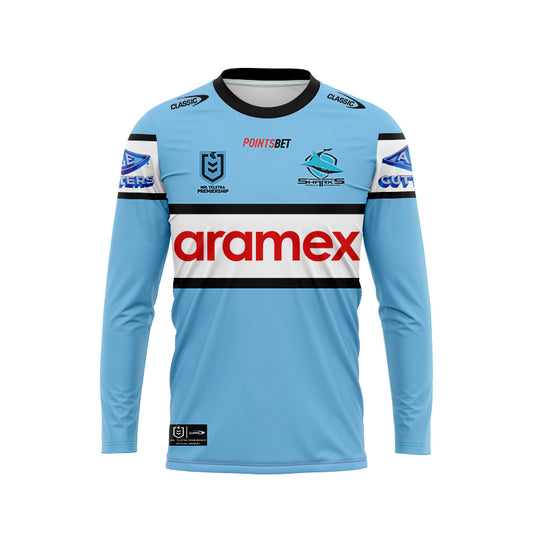 Cronulla Sutherland Sharks 2024 Long Sleeve Home Shirt