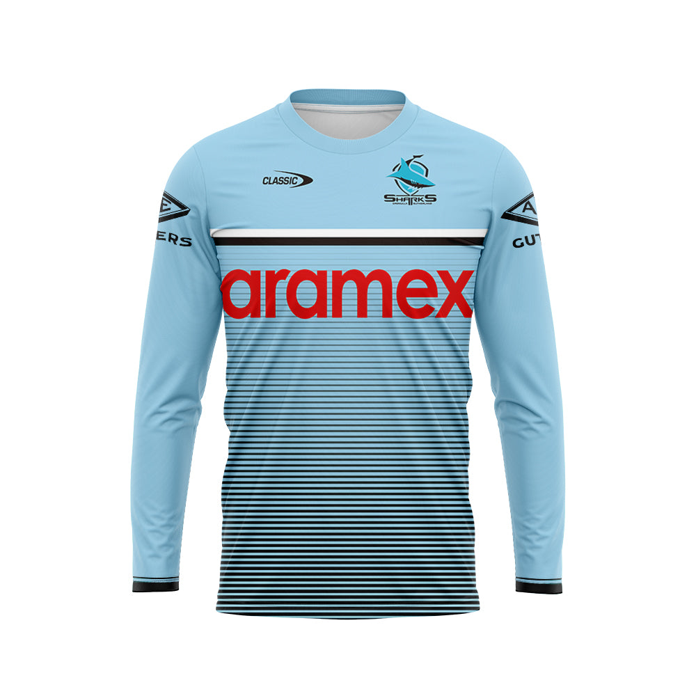 Cronulla Sutherland Sharks 2023 Long Sleeve Training Shirt