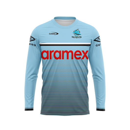 Cronulla Sutherland Sharks 2023 Long Sleeve Training Shirt