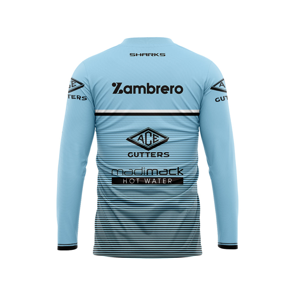 Cronulla Sutherland Sharks 2023 Long Sleeve Training Shirt