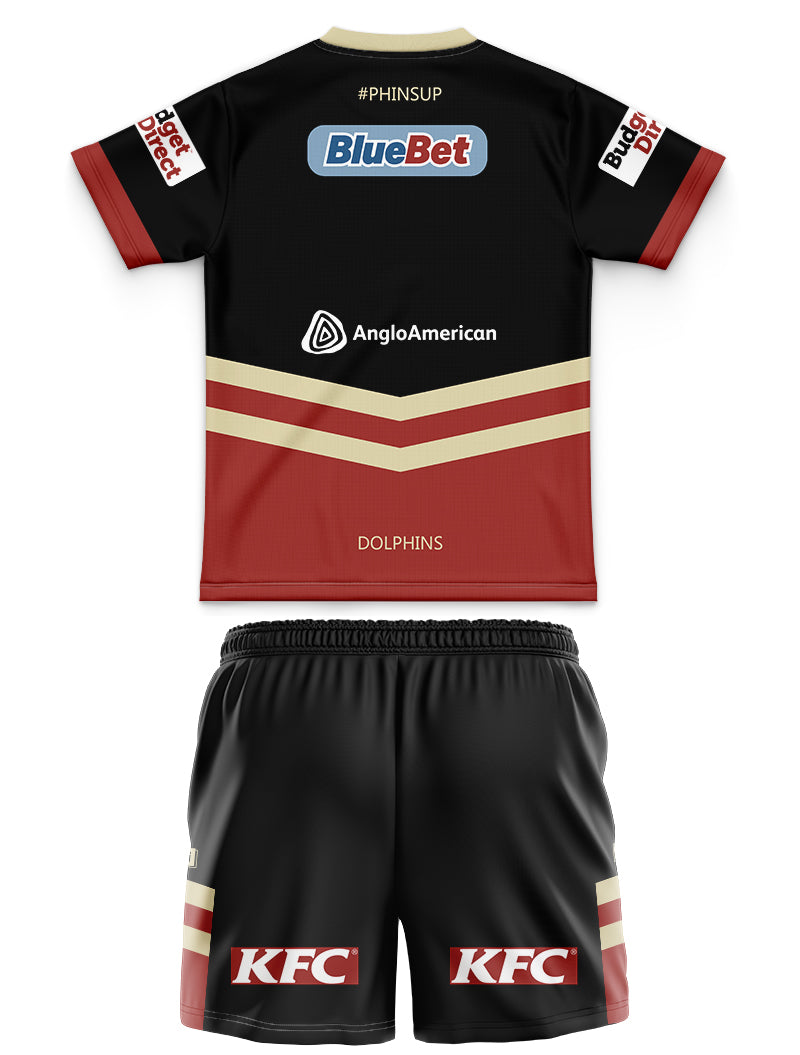 Redcliffe Dolphins 2024 Kids Alternate Jersey and Shorts Kit