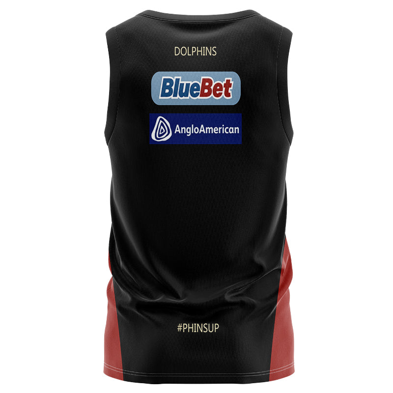 Redcliffe Dolphins 2024 Black Training Singlet