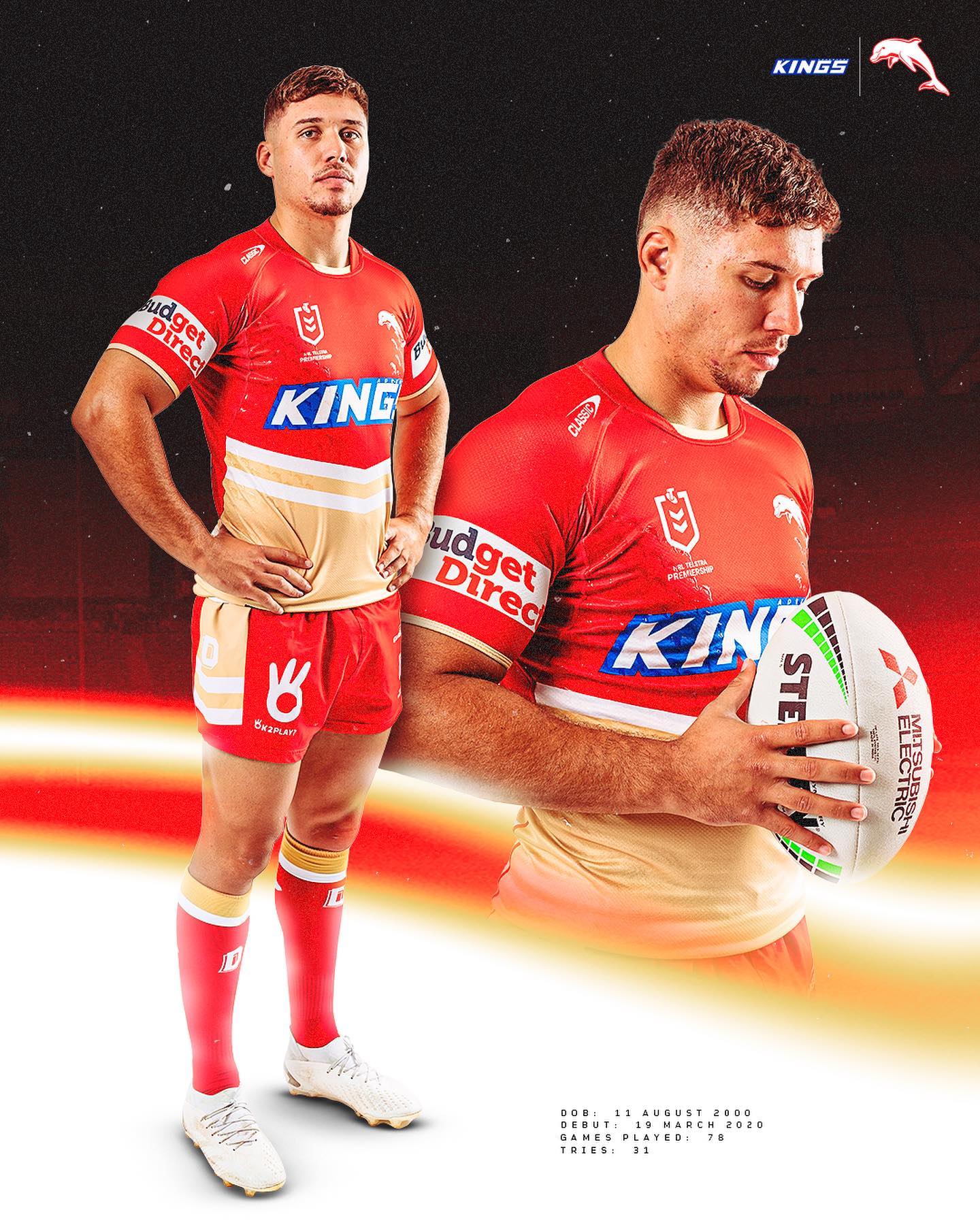 Redcliffe Dolphins 2024 Home Jersey