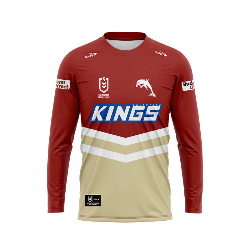 Redcliffe Dolphins 2024 Long Sleeve Home Shirt