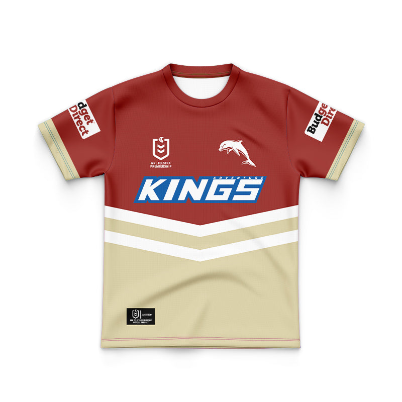 Redcliffe Dolphins 2024 Kids Home Jersey and Shorts Kit