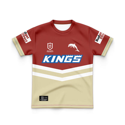Redcliffe Dolphins 2024 Kids Home Jersey and Shorts Kit