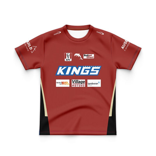 Redcliffe Dolphins 2024 Kids Red Training Jersey