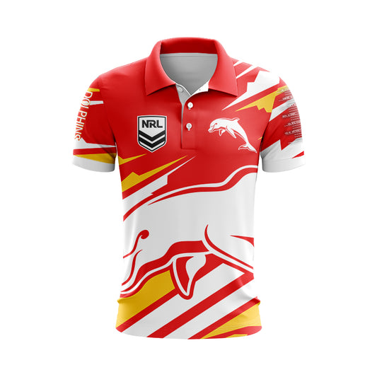 Redcliffe Dolphins 2024 Ignition Fishing Polo Shirt