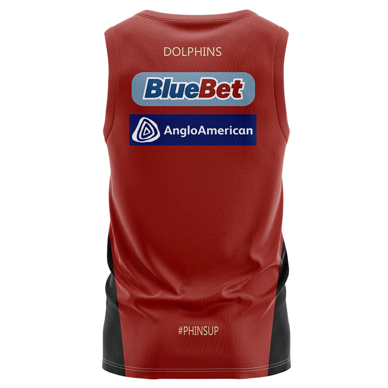 Redcliffe Dolphins 2024 Red Training Singlet