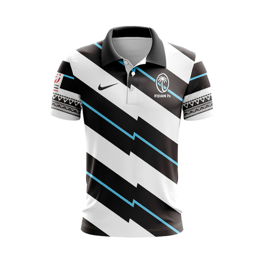 Fiji 2022 Rugby Sevens Home Polo Shirt