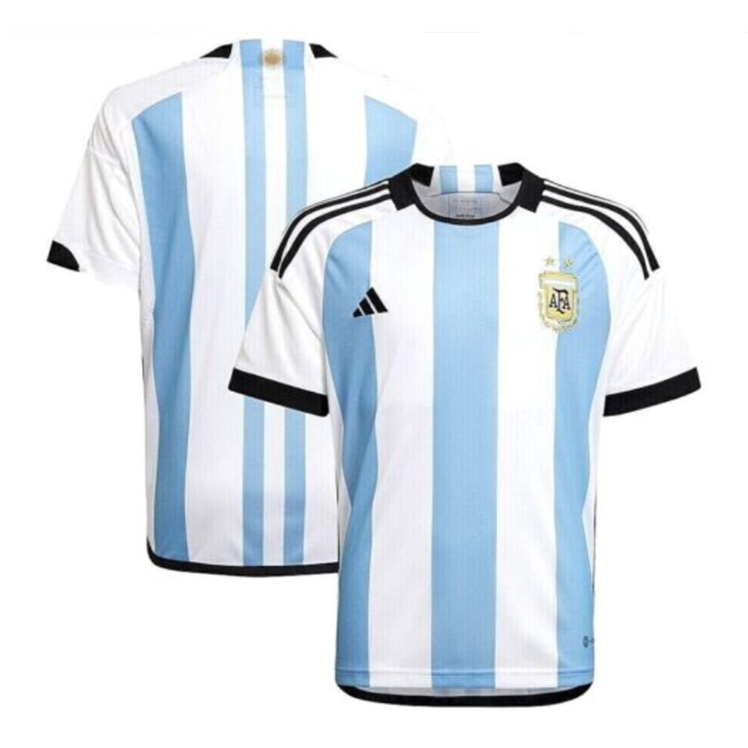 Argentina 2022 World Cup Home Jersey Shirt (2 Stars)