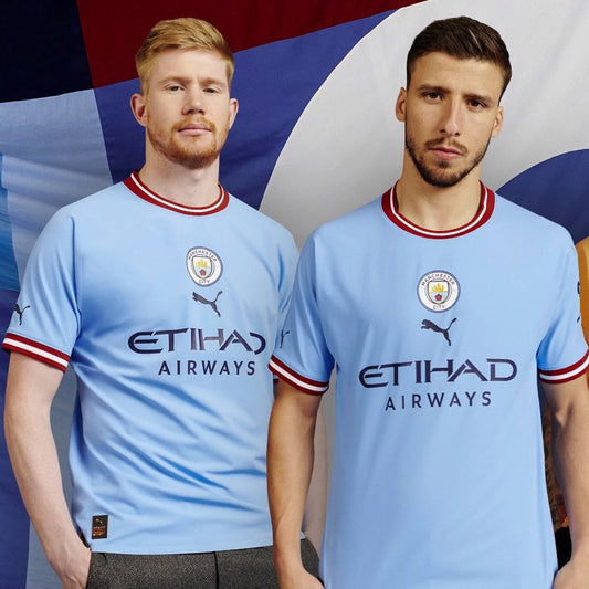 Manchester City 2022/23 Home Jersey Shirt Kit