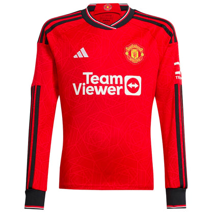 Manchester United 2023/24 Long Sleeve Home Jersey Shirt