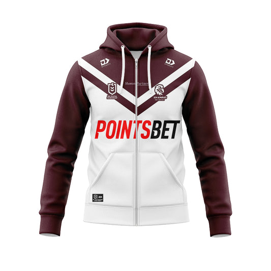 Manly Warringah Sea Eagles 2024 Away Hoodie With Zipper