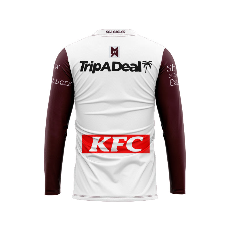 Manly Warringah Sea Eagles 2024 Long Sleeve Away Shirt