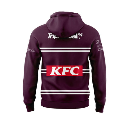 Manly Warringah Sea Eagles 2024 Home Hoodie With Zipper