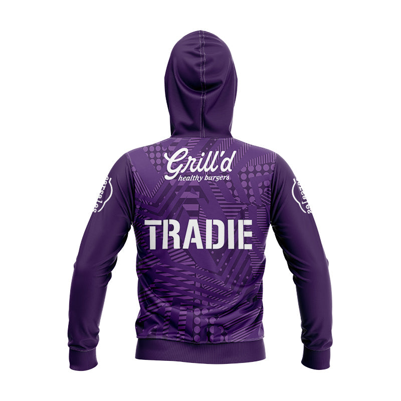 Melbourne Storm 2024 Training Hoodie With Zipper