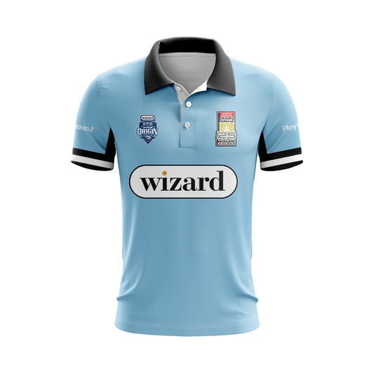 NSW Blues State Of Origin 2005 Retro Polo Shirt