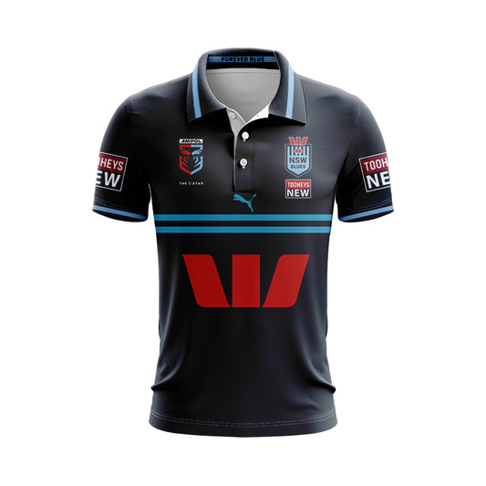 NSW Blues State Of Origin 2023 Away Polo Shirt