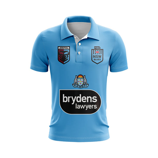 NSW Blues State Of Origin 2022 Home Polo Shirt