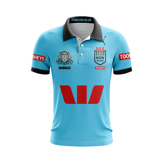 NSW Blues State Of Origin 2024 Home Polo Shirt