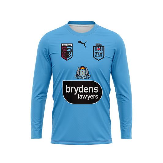 NSW Blues State Of Origin 2022 Long Sleeve Home Shirt