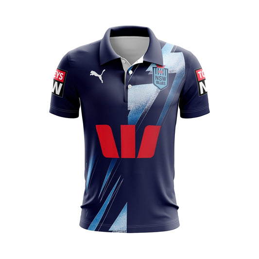 NSW Blues 2023 Navy Blue Training Polo Shirt