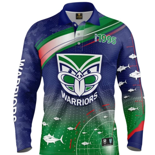 New Zealand Warriors Long Sleeve Fishing Shirt